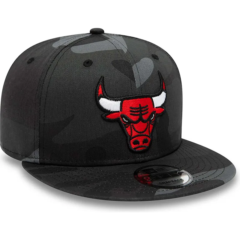 kasketter-flad-camouflage-snapback-negro-9fifty-team-fra-chicago-bulls-nba-af-new-era