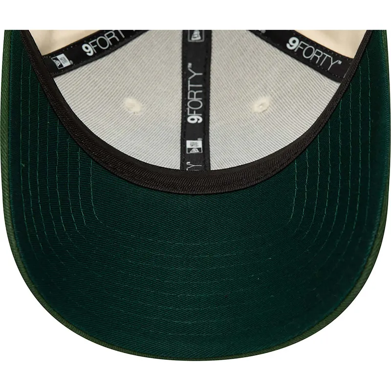 kasketter-buet-beige-justerbar-rem-9forty-fra-oakland-athletics-mlb-af-new-era kasketter-buet-beige-justerbar-rem-9forty-fra-oakland-athletics-mlb-af-new-era