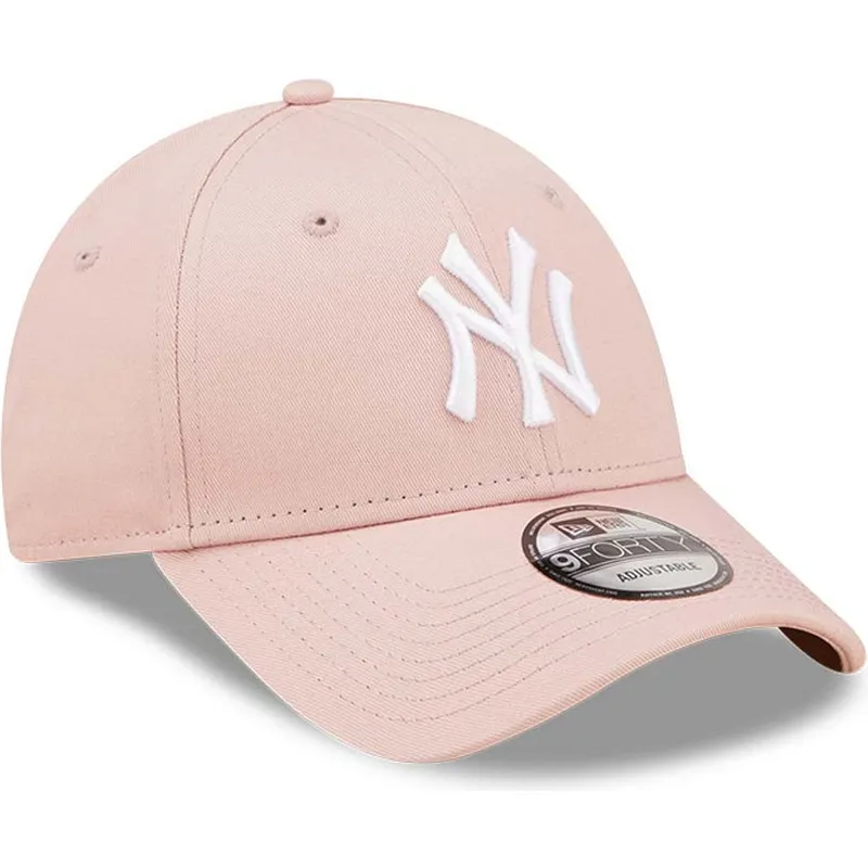 kasketter-buet-rosa-justerbar-rem-9forty-league-essential-fra-new-york-yankees-mlb-af-new-era