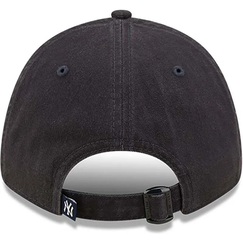 kasketter-buet-marinebla-justerbar-rem-9forty-flower-fra-new-york-yankees-mlb-af-new-era