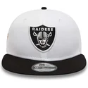 kasketter-flad-hvid-snapback-9fifty-crown-patches-super-bowl-xv-fra-las-vegas-raiders-nfl-af-new-era