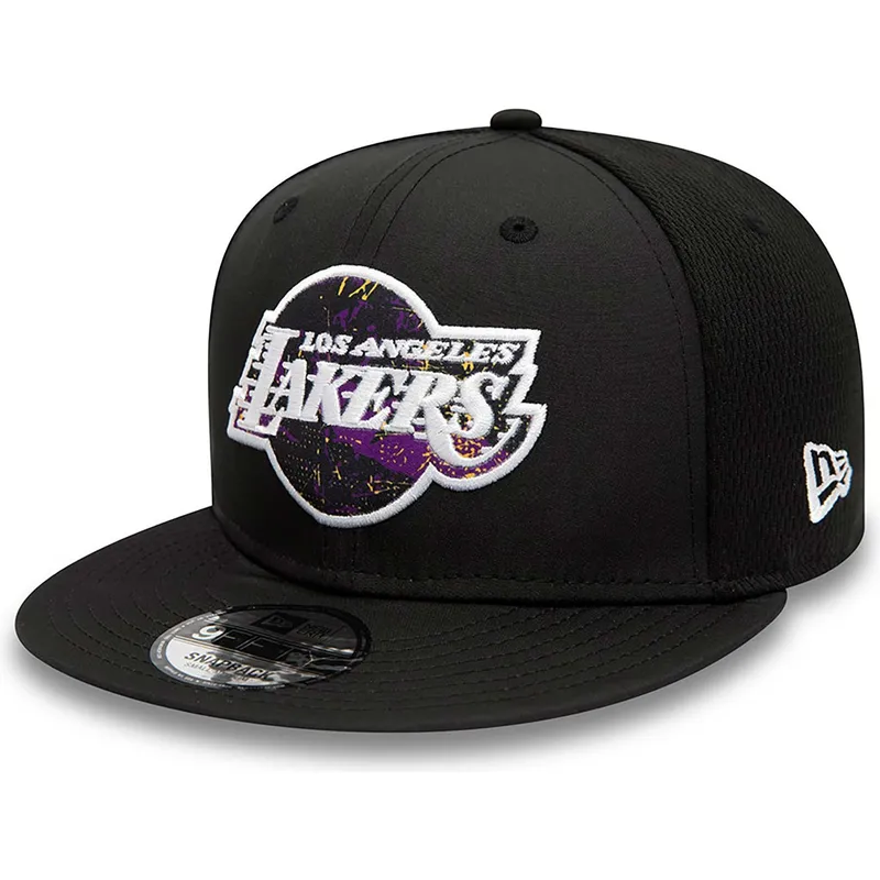 kasketter-flad-sort-snapback-9fifty-print-infill-fra-los-angeles-lakers-nba-af-new-era