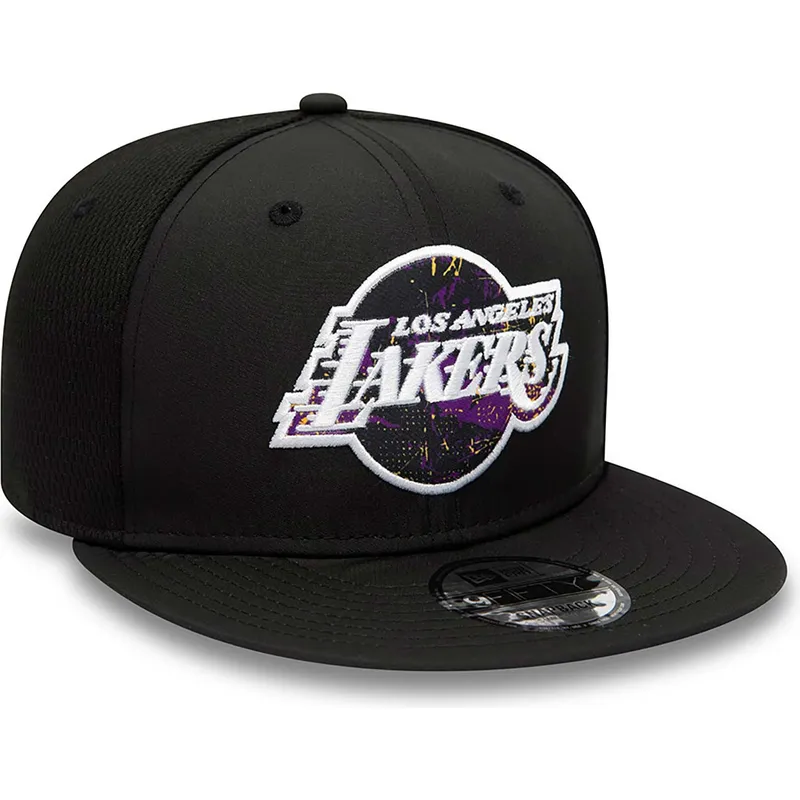 kasketter-flad-sort-snapback-9fifty-print-infill-fra-los-angeles-lakers-nba-af-new-era