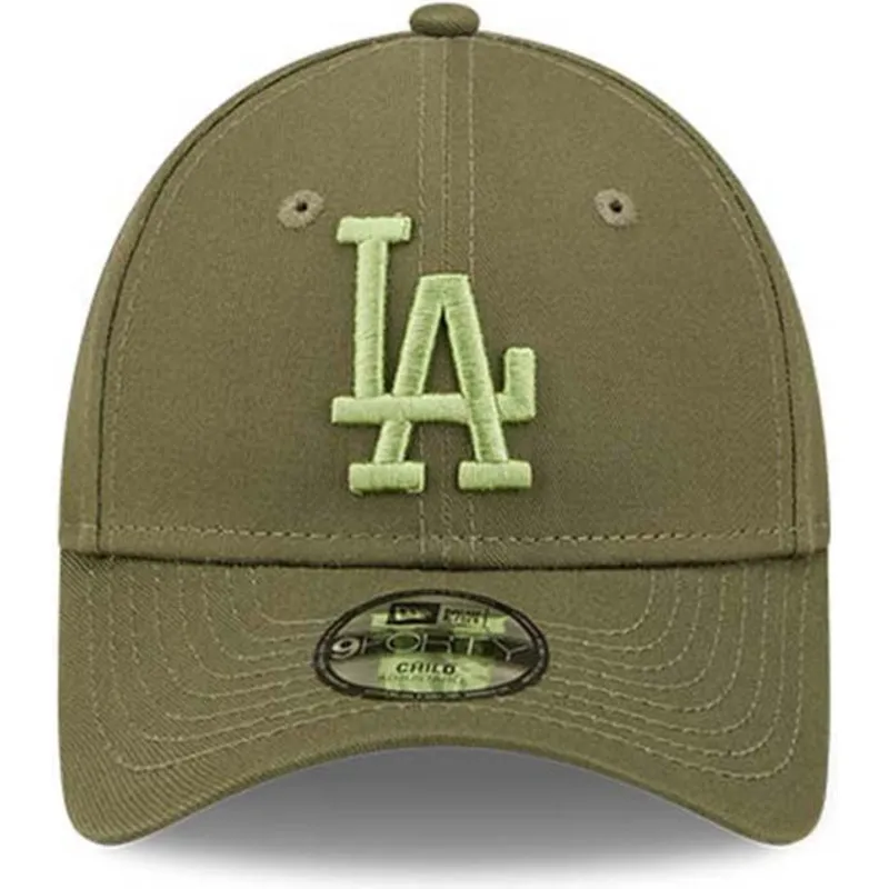 kasketter-buet-gron-justerbar-rem-til-barn-9forty-league-essential-fra-los-angeles-dodgers-mlb-af-new-era