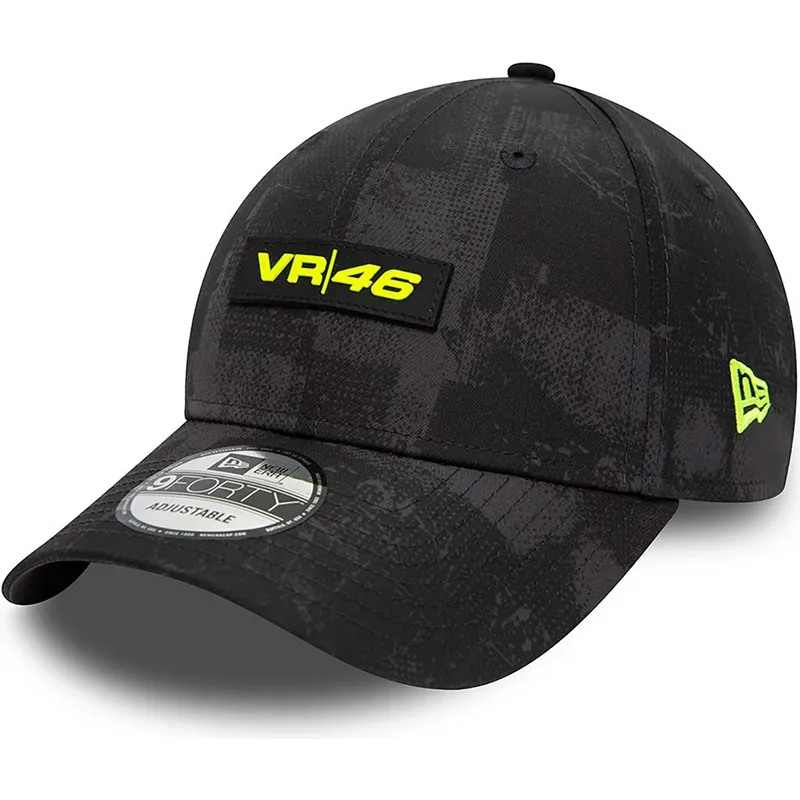 kasketter-buet-sort-justerbar-rem-valentino-rossi-vr46-9forty-all-over-print-fra-valentino-rossi-vr46-motogp-af-new-era