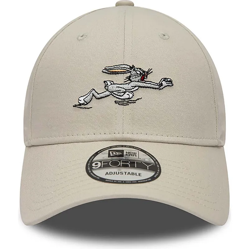 kasketter-buet-beige-justerbar-rem-9forty-fra-bugs-bunny-looney-tunes-af-new-era
