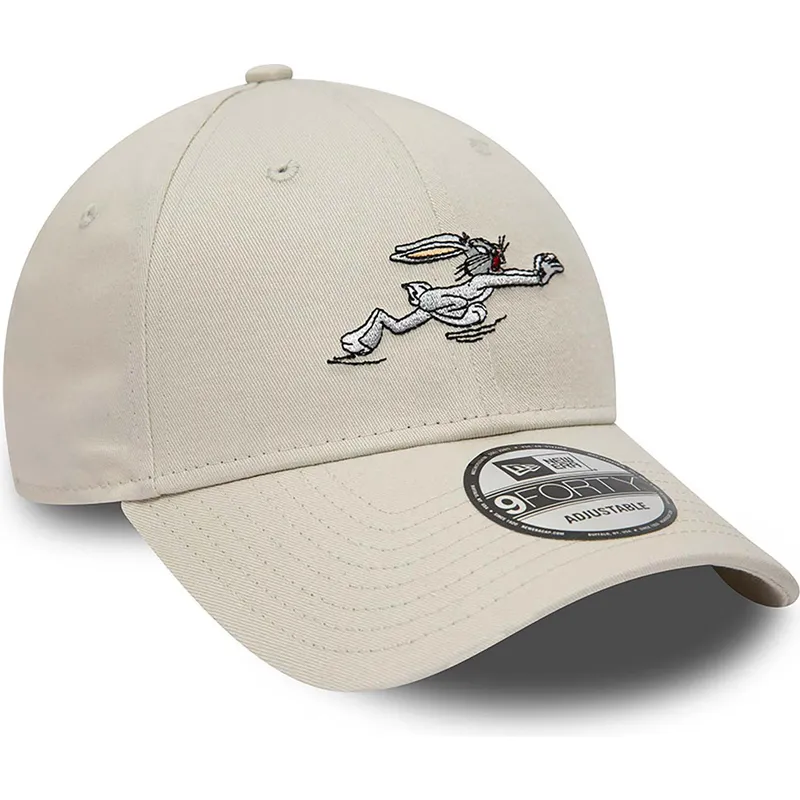 kasketter-buet-beige-justerbar-rem-9forty-fra-bugs-bunny-looney-tunes-af-new-era