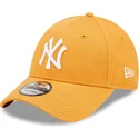 kasketter-buet-orange-justerbar-rem-9forty-league-essential-fra-new-york-yankees-mlb-af-new-era