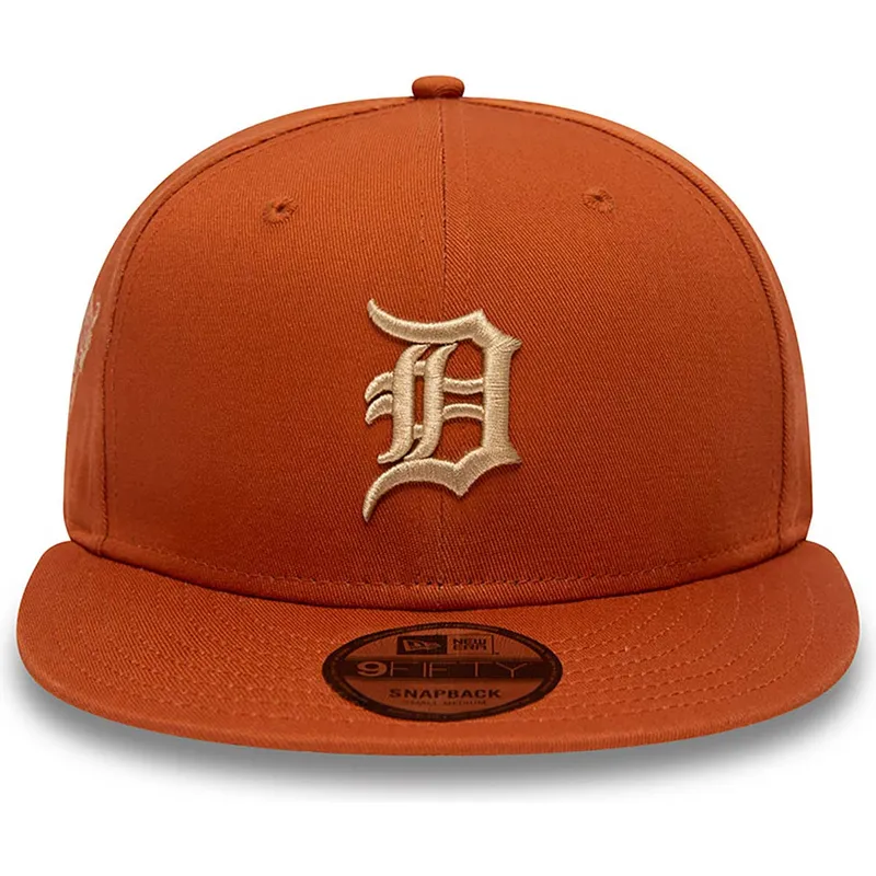 kasketter-flad-brun-snapback-9fifty-side-patch-fra-detroit-tigers-mlb-af-new-era kasketter-flad-brun-snapback-9fifty-side-patch-fra-detroit-tigers-mlb-af-new-era