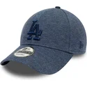 kasketter-buet-marinebla-justerbar-rem-9forty-tonal-jersey-fra-los-angeles-dodgers-mlb-af-new-era