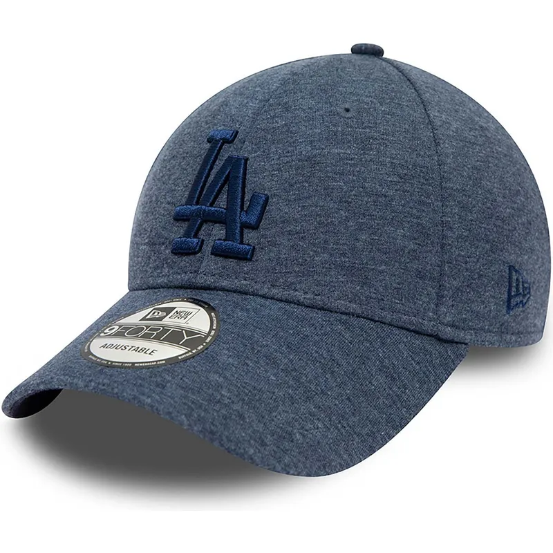 kasketter-buet-marinebla-justerbar-rem-9forty-tonal-jersey-fra-los-angeles-dodgers-mlb-af-new-era