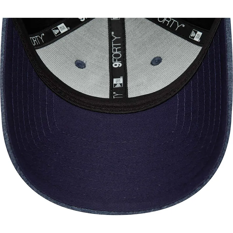 kasketter-buet-marinebla-justerbar-rem-9forty-tonal-jersey-fra-los-angeles-dodgers-mlb-af-new-era