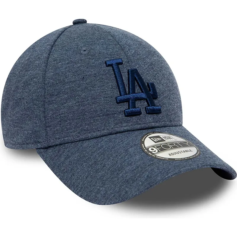 kasketter-buet-marinebla-justerbar-rem-9forty-tonal-jersey-fra-los-angeles-dodgers-mlb-af-new-era