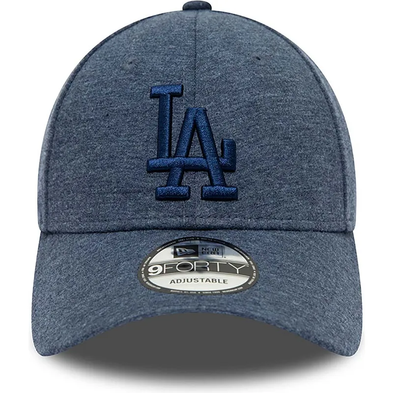 kasketter-buet-marinebla-justerbar-rem-9forty-tonal-jersey-fra-los-angeles-dodgers-mlb-af-new-era