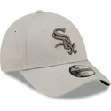 beige-justerbar-buet-kasket-til-drenge-9forty-league-essential-chicago-white-sox-mlb-fra-new-era