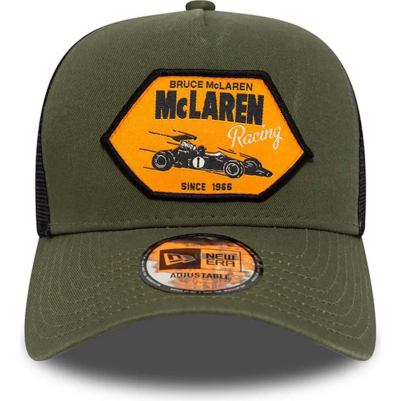 kasketter-buet-gron-snapback-bruce-mclaren-a-frame-lifestyle-fra-mclaren-racing-formula-1-af-new-era