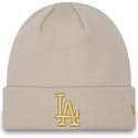 new-era-women-golden-logo-cuff-metallic-los-angeles-dodgers-mlb-beige-beanie