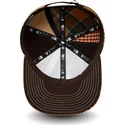 kasketter-flad-brun-justerbar-rem-9fifty-patch-panel-fra-los-angeles-dodgers-mlb-af-new-era