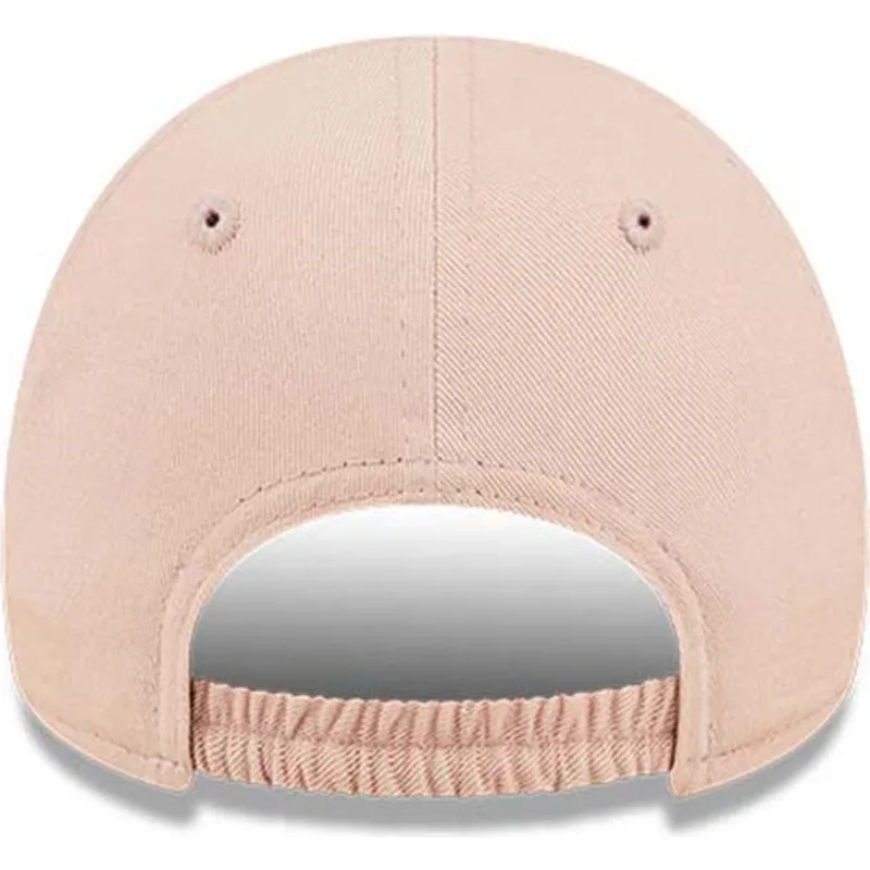kasketter-buet-rosa-justerbar-rem-til-barn-pequeno-9forty-league-essential-fra-new-york-yankees-mlb-af-new-era