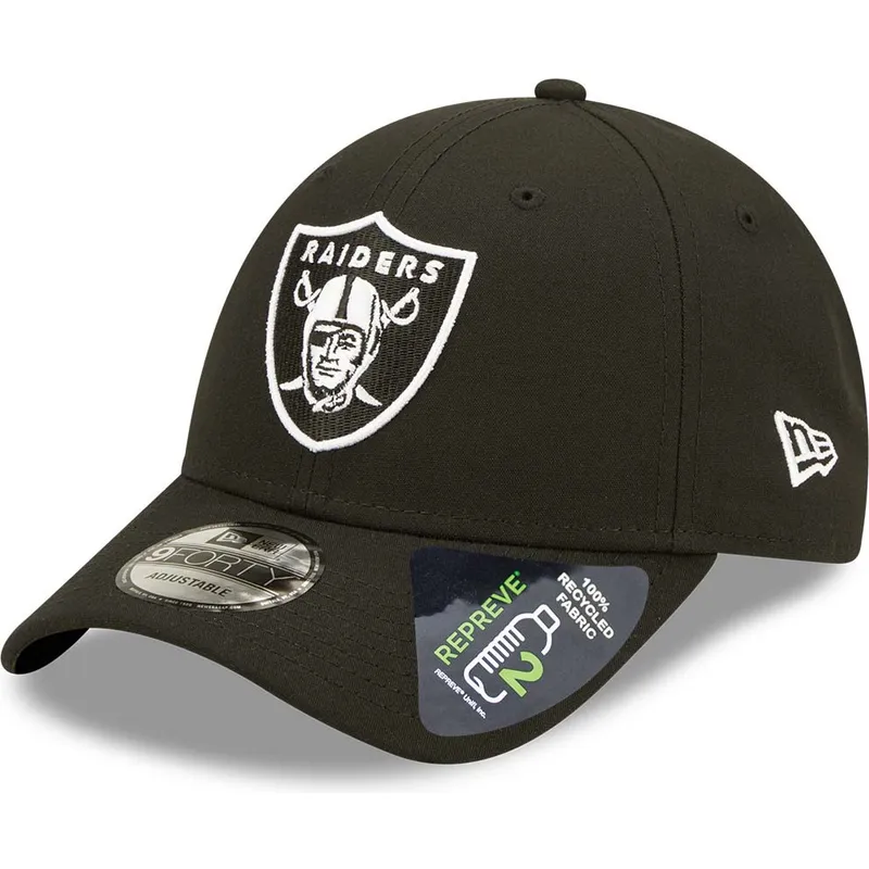 kasketter-buet-sort-snapback-9forty-repreve-fra-las-vegas-raiders-nfl-af-new-era