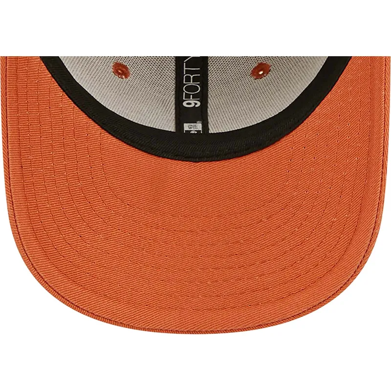 kasketter-buet-orange-justerbar-rem-til-barn-9forty-league-essential-fra-new-york-yankees-mlb-af-new-era
