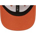 new-era-curved-brim-toddler-9forty-league-essential-new-york-yankees-mlb-orange-adjustable-cap-with-beige-logo