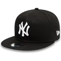 kasketter-flad-sort-snapback-til-barn-9fifty-essential-fra-new-york-yankees-mlb-af-new-era