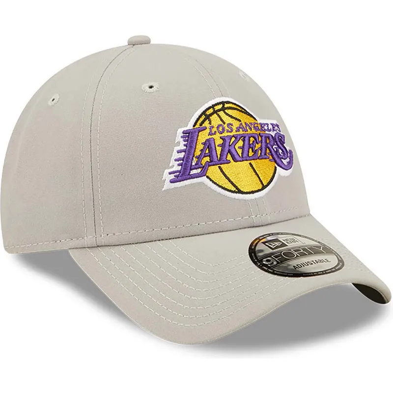 kasketter-buet-gra-justerbar-rem-9forty-repreve-fra-los-angeles-lakers-nba-af-new-era kasketter-buet-gra-justerbar-rem-9forty-repreve-fra-los-angeles-lakers-nba-af-new-era