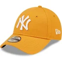 kasketter-buet-orange-justerbar-rem-til-barn-9forty-league-essential-fra-new-york-yankees-mlb-af-new-era