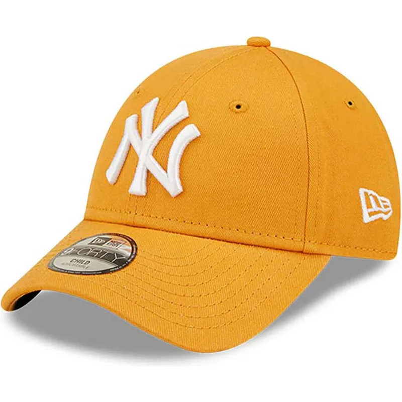 kasketter-buet-orange-justerbar-rem-til-barn-9forty-league-essential-fra-new-york-yankees-mlb-af-new-era kasketter-buet-orange-justerbar-rem-til-barn-9forty-league-essential-fra-new-york-yankees-mlb-af-new-era