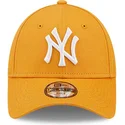 kasketter-buet-orange-justerbar-rem-til-barn-9forty-league-essential-fra-new-york-yankees-mlb-af-new-era
