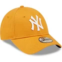 new-era-new-york-yankees-mlb-9forty-league-essential-justerbar-orange-buet-kasket-til-born
