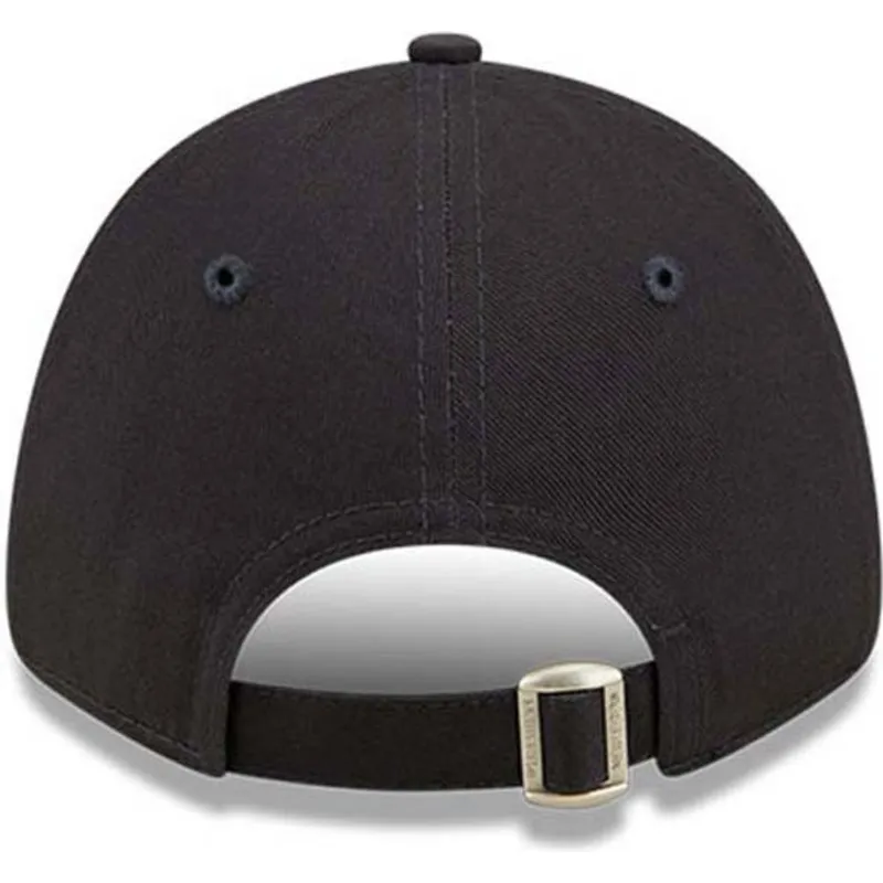 kasketter-buet-marinebla-justerbar-rem-til-barn-marron-9forty-league-essential-fra-los-angeles-dodgers-mlb-af-new-era