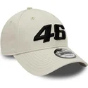 kasketter-buet-beige-justerbar-rem-valentino-rossi-vr46-9forty-essential-fra-valentino-rossi-vr46-motogp-af-new-era