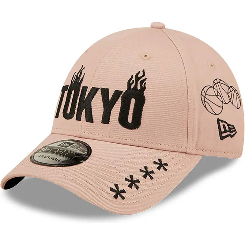 kasketter-buet-rosa-justerbar-rem-9forty-af-new-era
