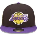 sort-og-violet-snapback-9fifty-team-patch-kasket-fra-los-angeles-lakers-nba-af-new-era