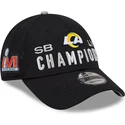 sort-justerbar-buet-kasket-9forty-super-bowl-champions-lvi-2022-af-los-angeles-rams-nfl-fra-new-era