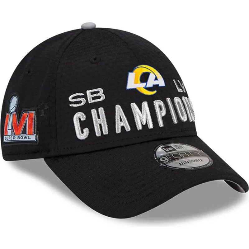 kasketter-buet-sort-justerbar-rem-9forty-super-bowl-champions-lvi-2022-fra-los-angeles-rams-nfl-af-new-era