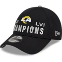 sort-justerbar-buet-kasket-9forty-super-bowl-champions-lvi-2022-af-los-angeles-rams-nfl-fra-new-era