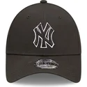 new-era-new-york-yankees-mlb-9forty-team-outline-justerbar-sort-buet-kasket