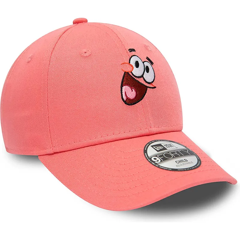 kasketter-buet-rosa-justerbar-rem-til-barn-9forty-fra-patricio-estrella-bob-esponja-af-new-era kasketter-buet-rosa-justerbar-rem-til-barn-9forty-fra-patricio-estrella-bob-esponja-af-new-era