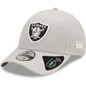 kasketter-buet-gra-justerbar-rem-9forty-repreve-fra-las-vegas-raiders-nfl-af-new-era