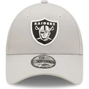 kasketter-buet-gra-justerbar-rem-9forty-repreve-fra-las-vegas-raiders-nfl-af-new-era