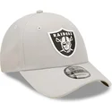 las-vegas-raiders-nfl-new-era-9forty-repreve-justerbar-gra-buet-kasket