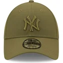 new-era-new-york-yankees-mlb-9forty-repreve-gron-snapback-kasket-med-buet-skygge-og-gront-logo