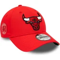 kasketter-buet-rod-justerbar-rem-9forty-team-side-patch-fra-chicago-bulls-nba-af-new-era