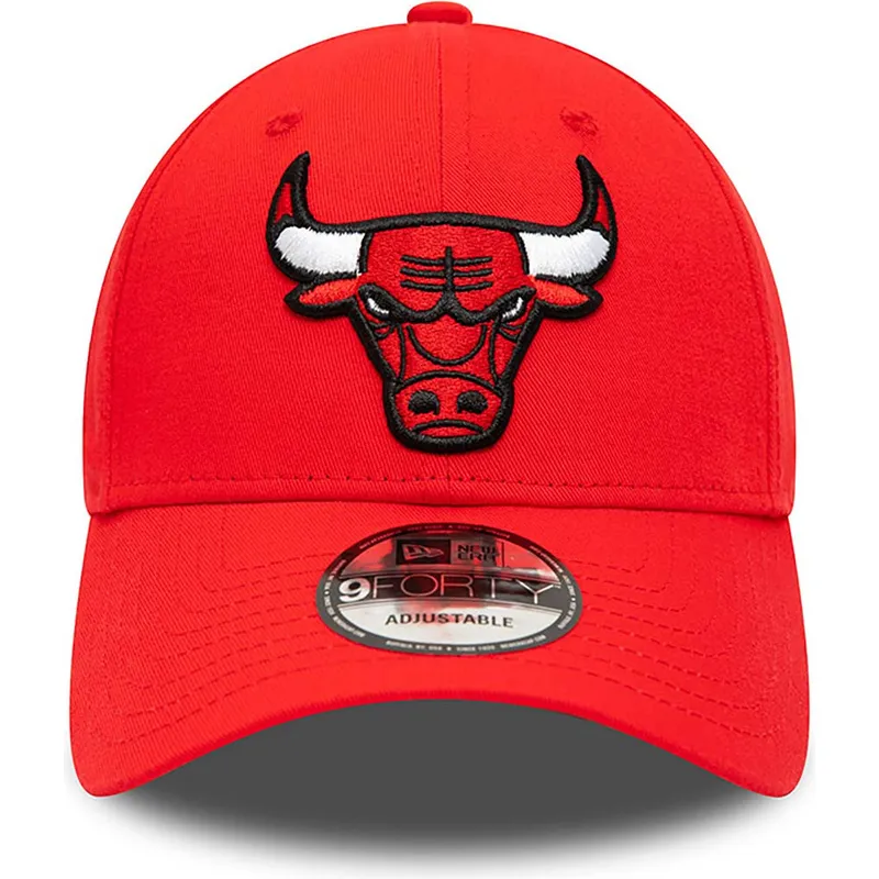 kasketter-buet-rod-justerbar-rem-9forty-team-side-patch-fra-chicago-bulls-nba-af-new-era