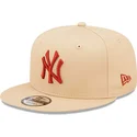 kasketter-flad-beige-snapback-9fifty-league-essential-fra-new-york-yankees-mlb-af-new-era