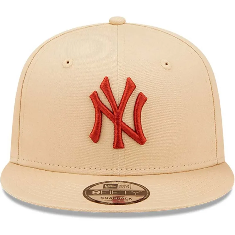 kasketter-flad-beige-snapback-9fifty-league-essential-fra-new-york-yankees-mlb-af-new-era