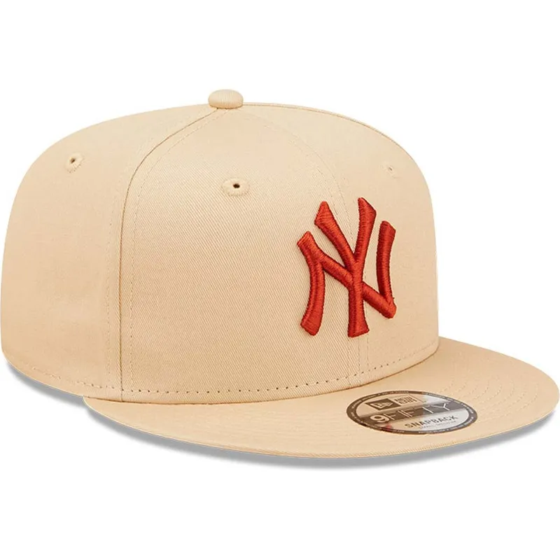 kasketter-flad-beige-snapback-9fifty-league-essential-fra-new-york-yankees-mlb-af-new-era